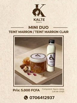 Mini duo teint marron clair