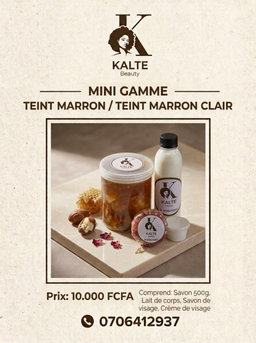 Gamme teint marron clair