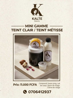 Mini gamme teint clair teint metisse