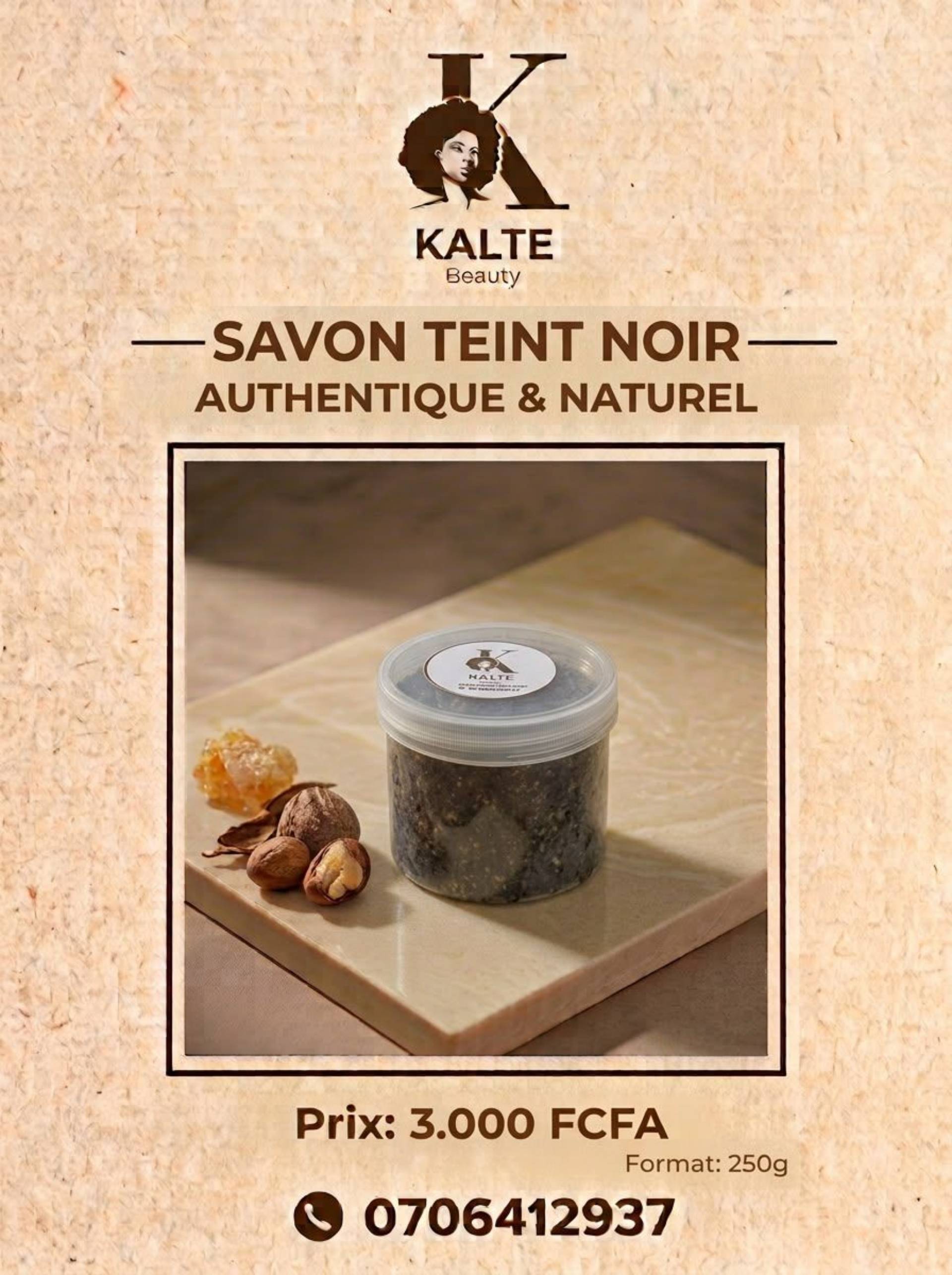 Savon teint noir