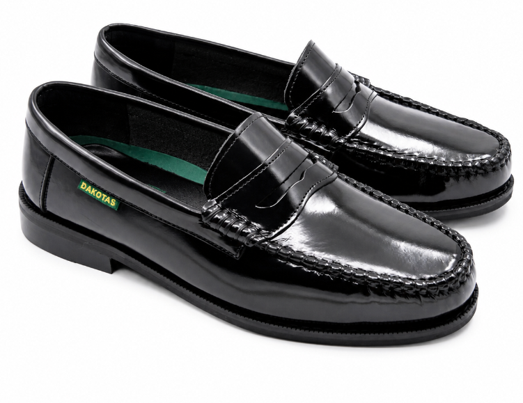 Dakotas Preston Hi-Shine Moccasins – Black